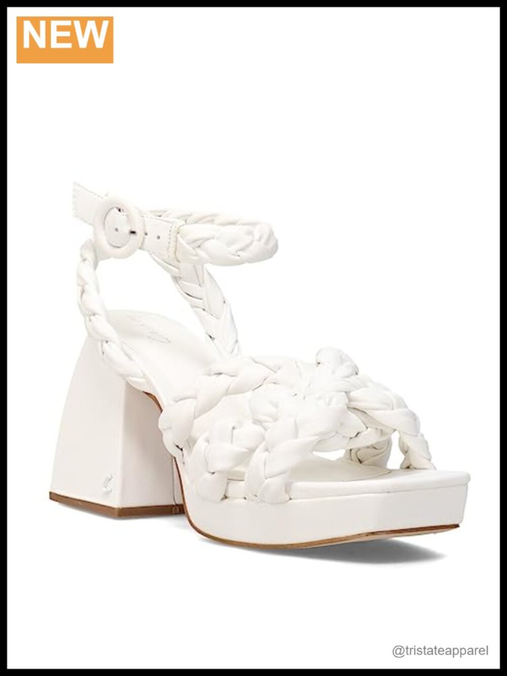 Circus NY Mable Chunky Block Heel Ankle Strap Sandal